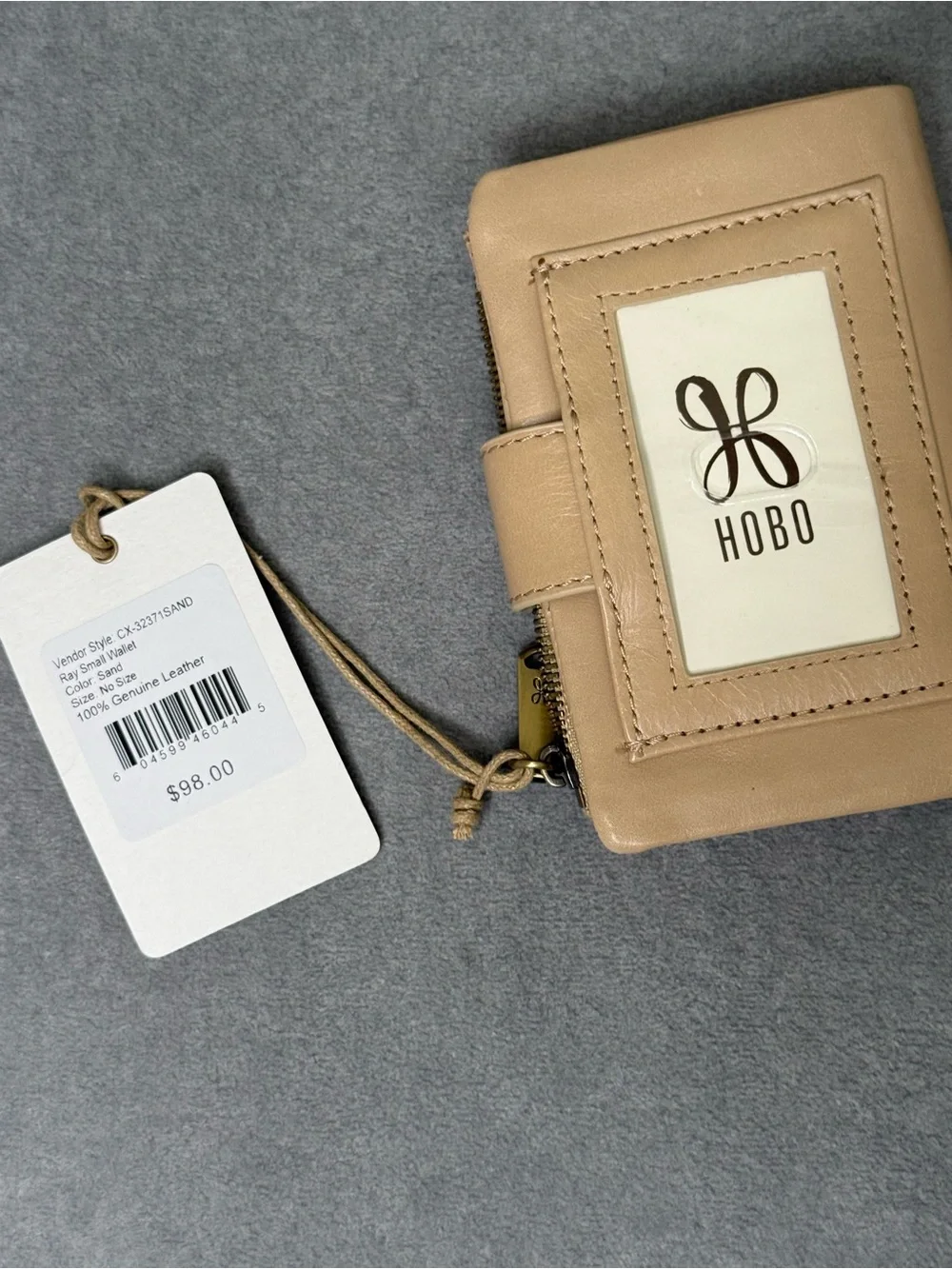 HOBO Ray Leather Bifold Wallet in Sand